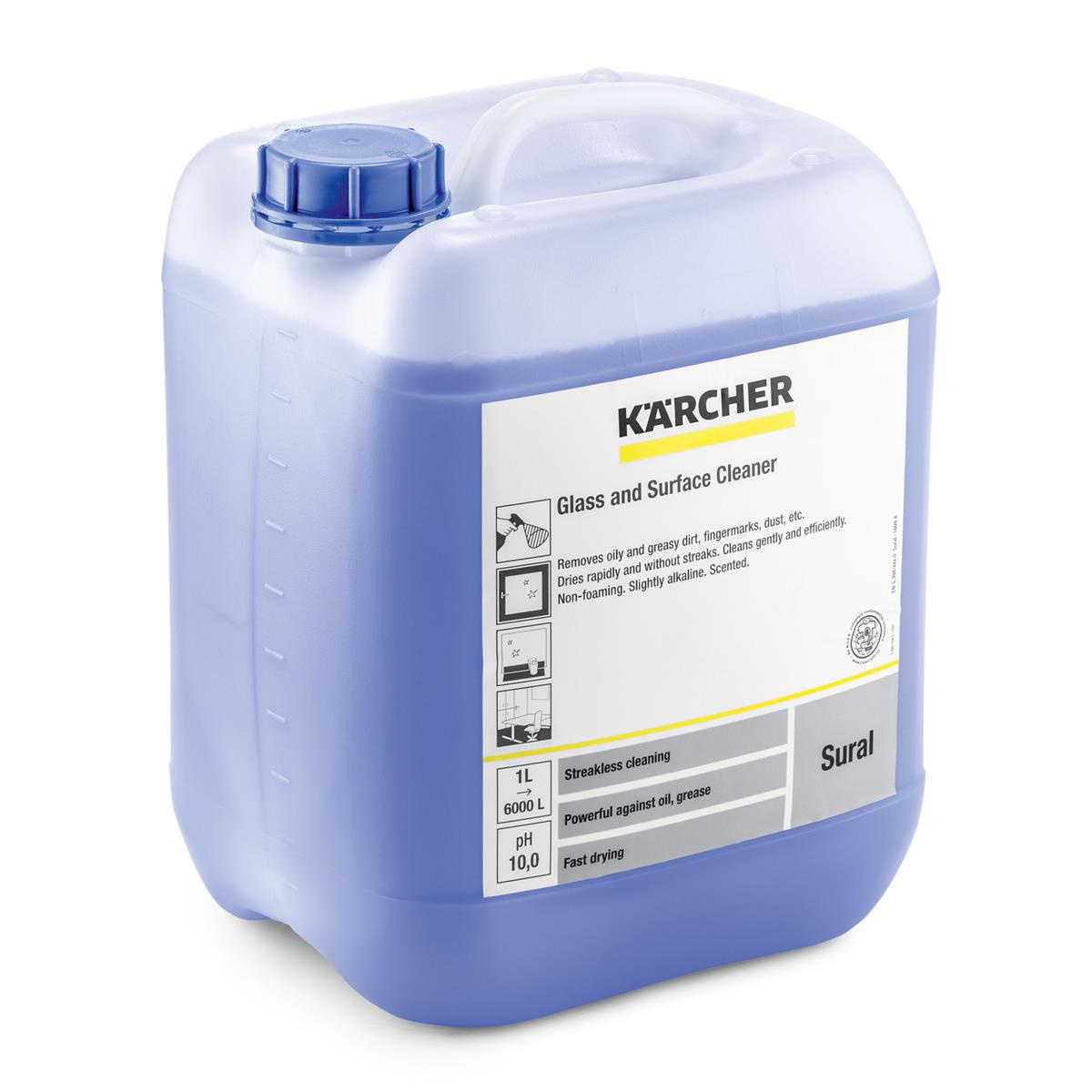 Karcher SURAL czyszczenie szkła i powierzchni 10L - skuteczność czyszczenia