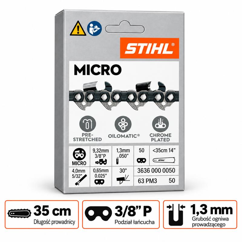 STIHL Łańcuch 3/8" 1,3 Picco Micro 3 / 50 ogniw