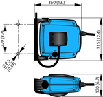 Zwijacz węża pneumatycznego H20 12m śr. 6mm 1/4" BSP Nederman
