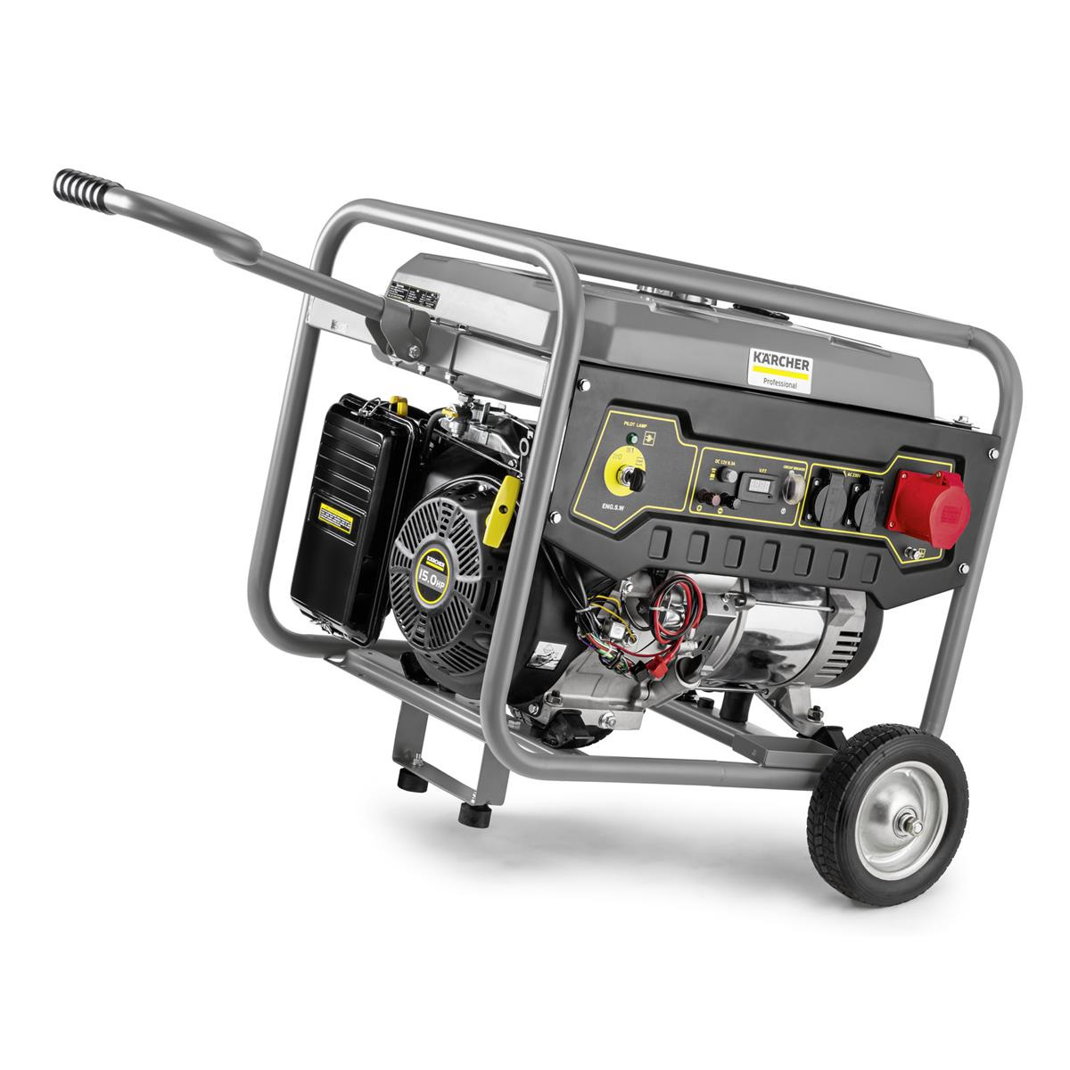 AGREGAT PRĄDOTWÓRCZY 7500W PGG 8/3 KARCHER - bezpieczeństwo i mobilność
