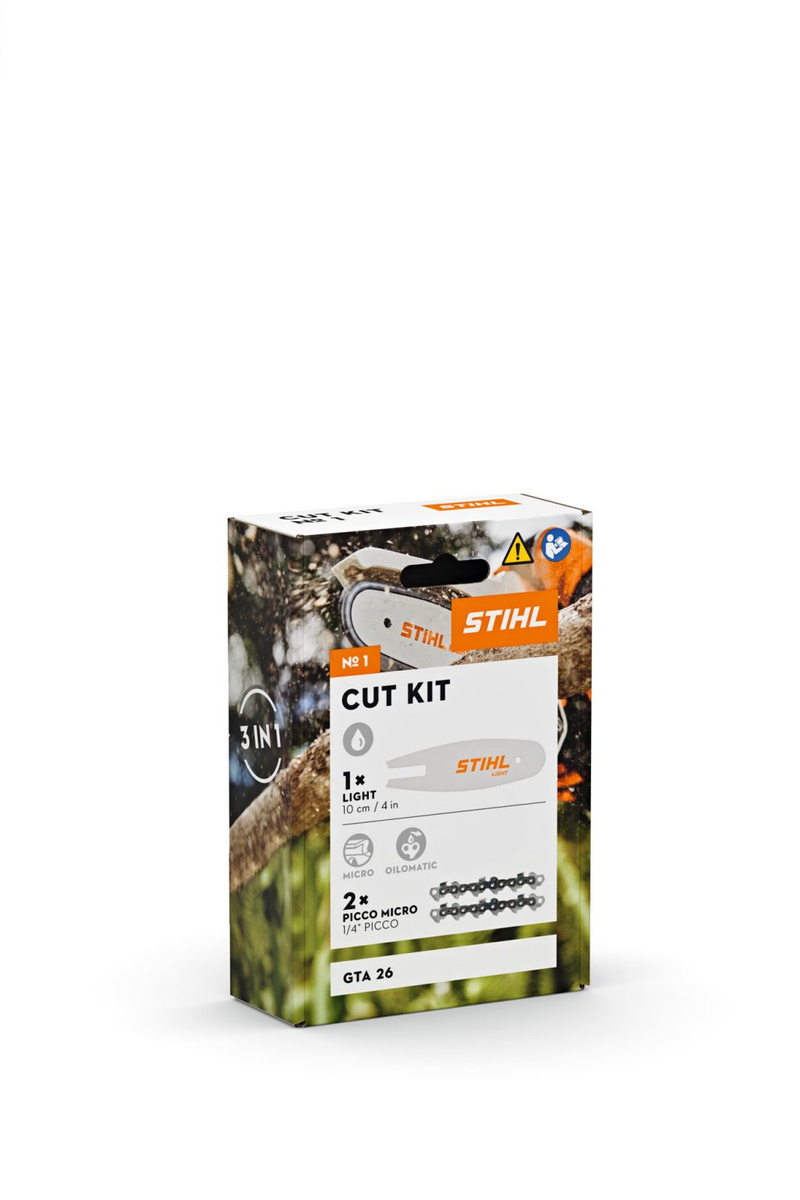 STIHL Cut Kit 1 – zestaw prowadnica + 2 łańcuchy do GTA 26 - wydajność i precyzja cięcia