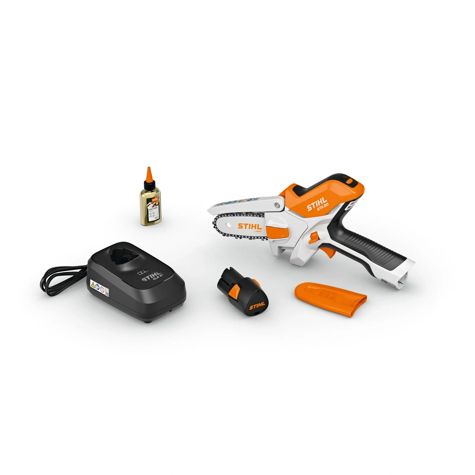 Zestaw STIHL GTA 20 – przecinarka, akumulator AS 2 i ładowarka ALS 31