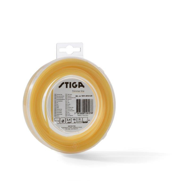 STIGA Żyłka tnąca okragła 2,7mm / 15mb - wytrzymałość i jakość