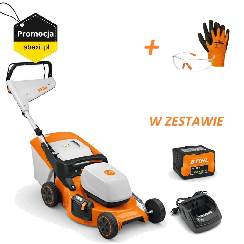 STIHL RMA 253 – kosiarka akumulatorowa, Zestaw: AK 30 S + AL 101