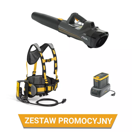 STIGA Dmuchawa akumulatorowa SAB 900 AE Zestaw promocyjny z E 450 + EC 415 S + BB 700e