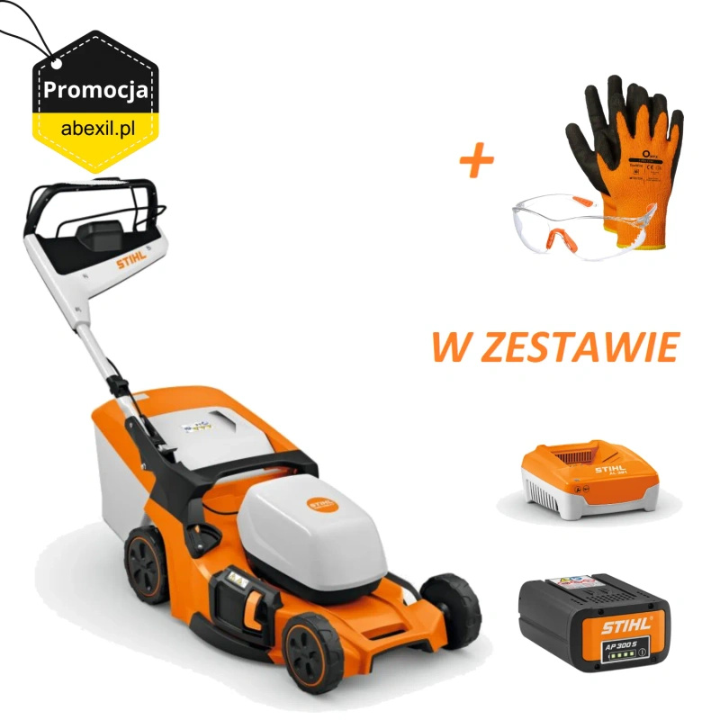 STIHL RMA 453 PV – kosiarka akumulatorowa, Zestaw: AP 300 S + AL 301