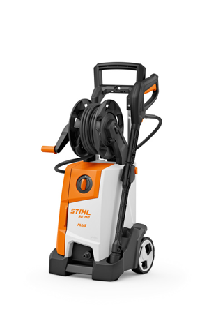 Stihl Myjka wysokociśnieniowa RE 110 PLUS [Ciśnienie 150 bar] Silnik indukcyjny, bębęn na wąż