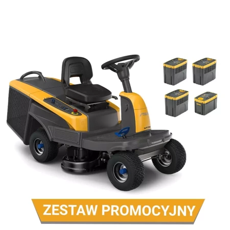 Zestaw promocyjny STIGA Traktor akumulatorowy Swift 372e 3x7,5Ah + 1x5Ah + ładowarka